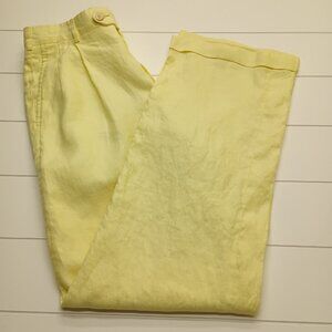 Vintage Polo University Club Ralph Lauren Yellow Linen Pants Men’s 32x32 Preppy